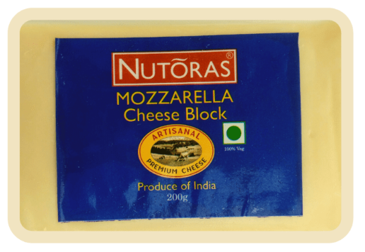 NUTORAS Mozzarella Cheese Block Ripened 200g