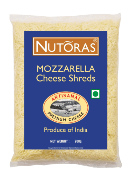 NUTORAS Mozzarella Cheese Shreds 200g